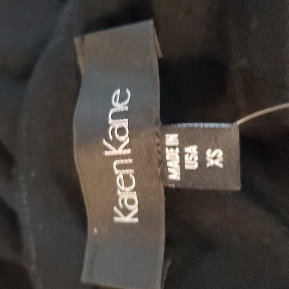 Karen Kane Little Black Dress with Black Sequin Stripe down front - Picture 7 of 11